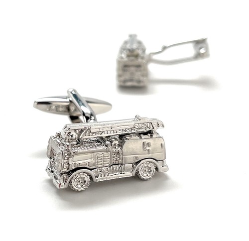 Fire truck cufflinks - fire,
