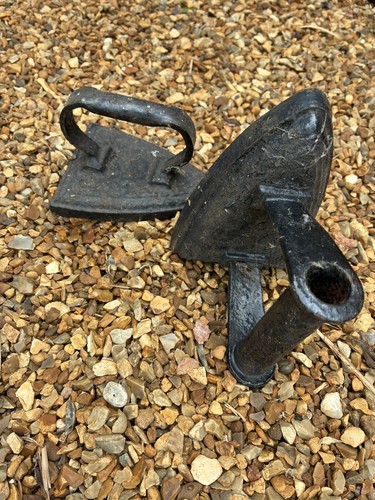 Vintage flat irons - , cast