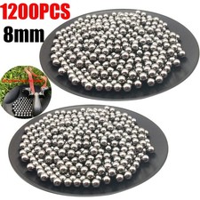 1200PCS 8MM Steel Ball Slingshot Ammo Precision Steel Bearing Balls UK STOCK