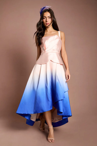 Coast pink midi dress womens - pink,