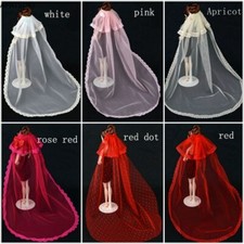 High Quality Handmade Lace Veil Bridal Wedding Veil For 11.5" Dolls 1/6 Veils