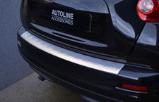 For Nissan Juke (2010-14) - Rear Bumper Protector Scratch Guard Brushed Steel