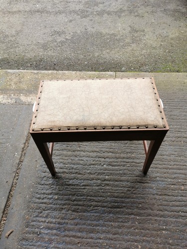 Vintage oak piano sewing stool - piano,