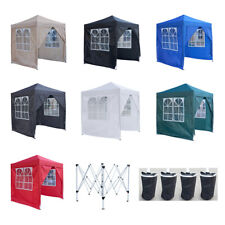 Waterproof 2x2m Pop Up Gazebo Garden Marquee Canopy Awning Party Tent 4 Sides