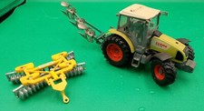 1:32 Britains scale models discs and three furrow reversible plough & CLAAS 456