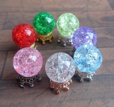 1:12 Dolls House Miniature: 1x Crystal Effect CRYSTAL BALL Witch Fortune Teller