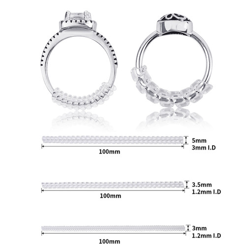 6pcs transparent pvc - transparent,
