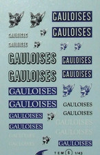decals decal deco 1/43 gallic