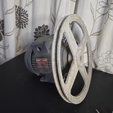 Brook  Three phase electric motor 220 - 240 230 V Volts With 1ft Wheel Untested 