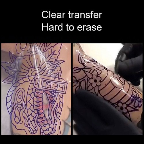 50pcs transparent tattoo - transparent,