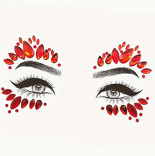 Red Face Gems Jewels Halloween