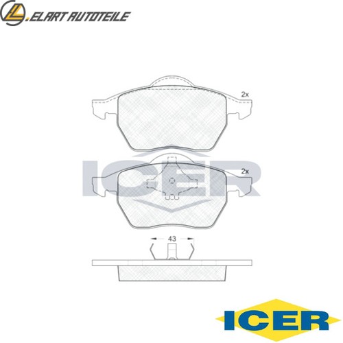 Brake pad set - disc,