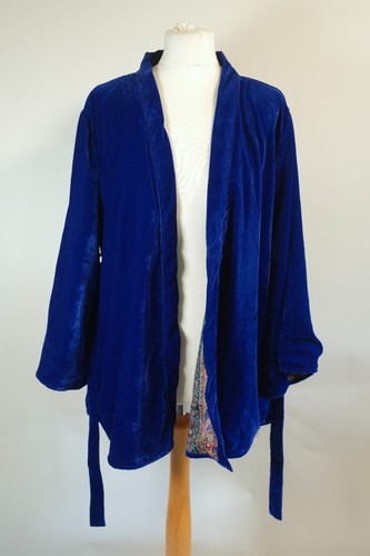 Blue velvet kimono top 12 - velvet, 10