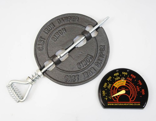 Set thermometer damper for - &,