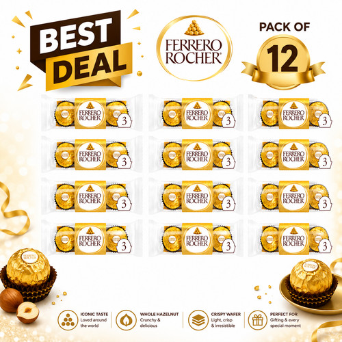 Ferrero rocher milk - milk, chocolate
