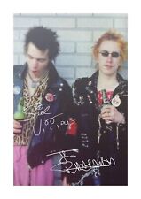 Sid Vicious & Johnny Rotten Punk Rock A4 repro signatures poster choice of frame