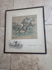 SNAFFLES CHARLES JOHNSON PAYNE "SOLDIERS" PENCIL SIGNED PRINT
