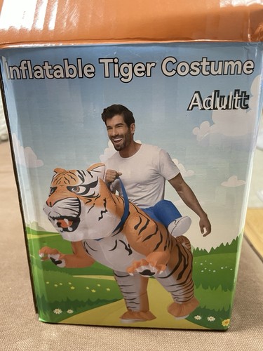 Inflatable adult tiger costume - inflatable,