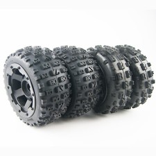 Front Rear Knobby Tires Off Road Wheel for Hpi Rovan KM Baja 5b 5t Buggy