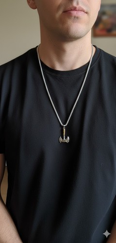 Viking axe large pendant - axe,