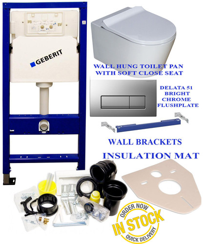 Geberit wall hung - toilet, frame