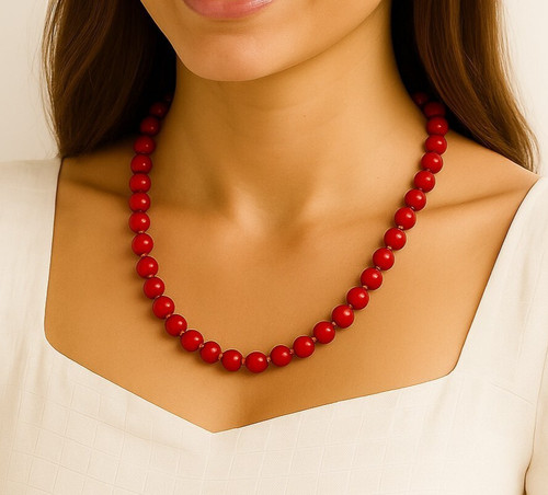 9ct gold red - red, coral