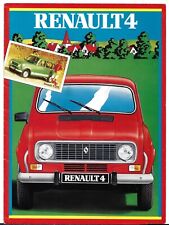 Renault 4 GTL 1108cc Estate 1982-1983 UK Market Foldout Sales Brochure