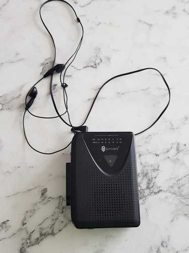 Tonivent black walkman stereo - tonivent,
