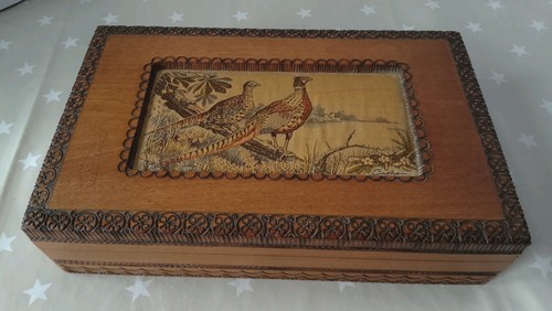 Vintage wooden box j - box, by