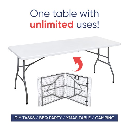 6ft folding table - 6ft,