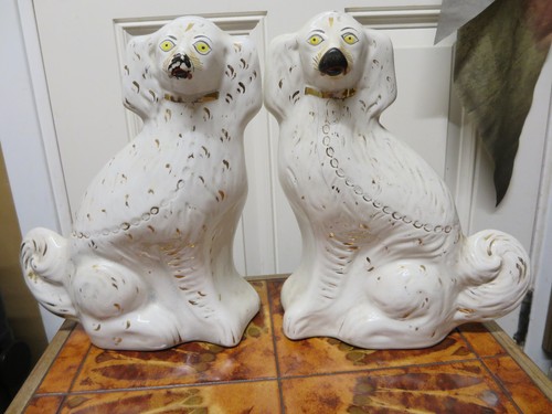 Gorgeous large rare 19c - rare, pair