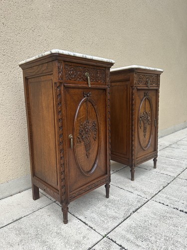 Pair antique french carved - pair,