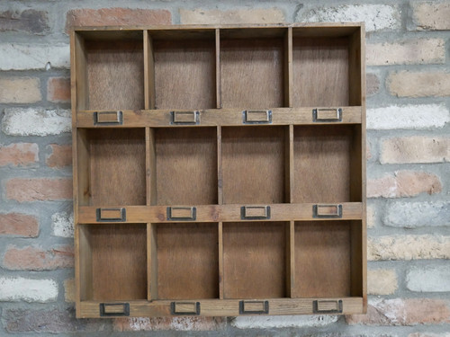 Rustic wooden wall storage - rustic,