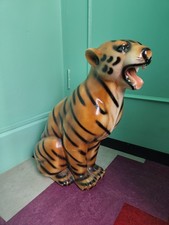 Large Ceramic Tiger Statue /