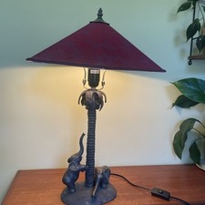 Vintage ELEPHANT & PALM TREE