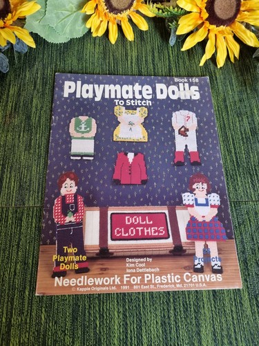 Plastic canvas playmate dolls - canvas,