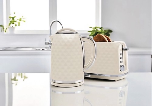 Cream textured kettle 7l - kettle, 1.7l