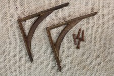 2 Old Small Shelf Brackets