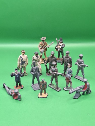 Vintage lead toy soldiers - vintage,