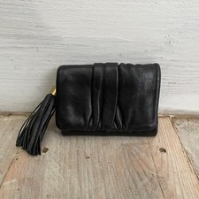 Lloyd Baker Purse Wallet Trifold Black Leather Zip Up Coin Pouch Card Holder