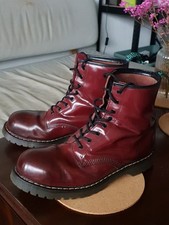 Solovair Steel Toe Cap Maroon Maroon Red 11 Eye Derby Boot Lightly used- Size 11