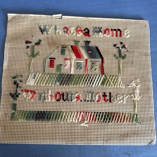 Antique sampler paper - sampler, backing