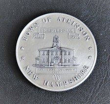 Town of Atkinson Medal Silver - 1967
