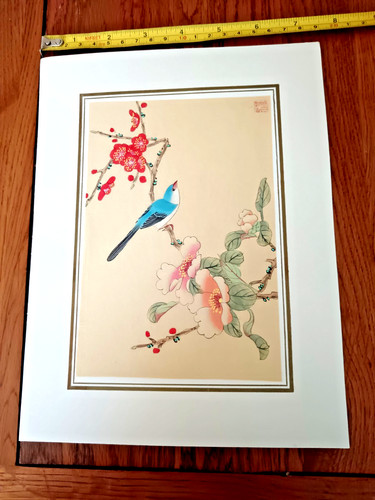 Vintage chinese silk - vintage, painting