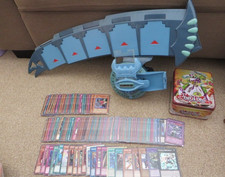 YuGiOh! Chaos Duel/Dual Disk/Disc Card Launcher + Cards + Tin