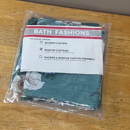 Vtg bath fashion floral window - fashion,