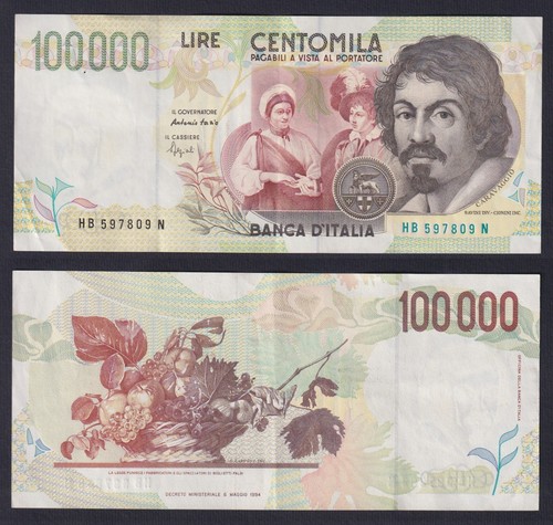 Italy banknote 100000 - , lire