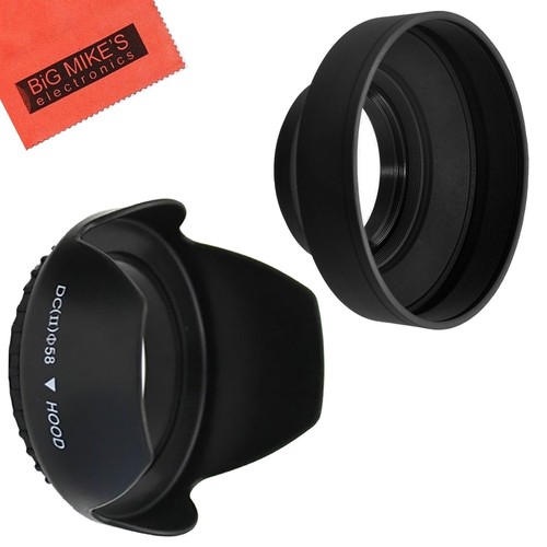 58mm tulip flower lens hood - 58mm, +