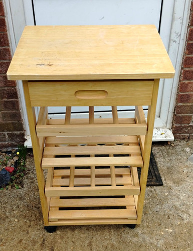 Wood kitchen trolley - wood,