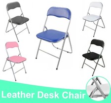 Folding Square Chairs Soft Padded Seat Stackable Space Saving Home Office Party